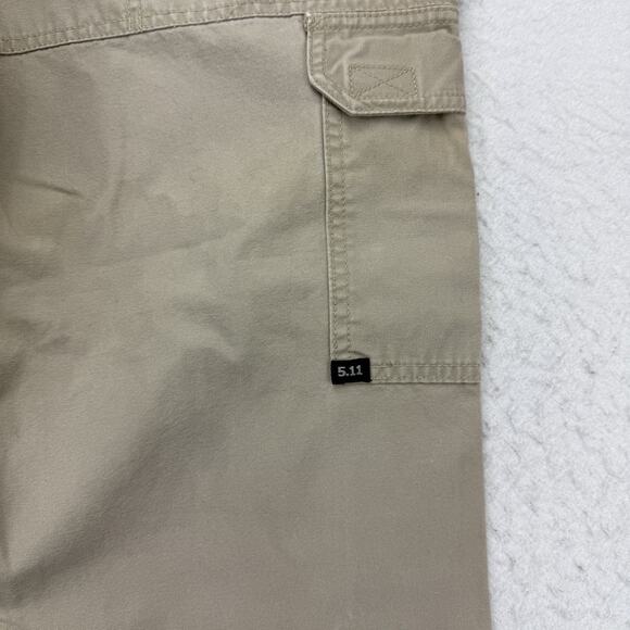 5.11 Tactical Cargo Pants Mens 36 X 33 Beige Straight Utility Pockets Workwear - Picture 11 of 12